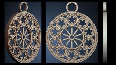 3D model Decorative Wheel Pendant (STL)
