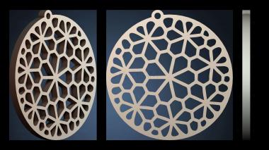 3D модель Геометрический дизайн металла (STL)