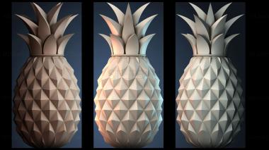 3D model Geometric Pineapple Design (STL)