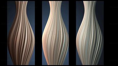 3D модель Элегантная изогнутая ваза (STL)