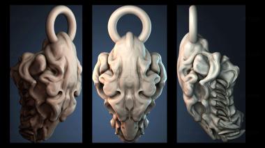 3D модель Декоративный каменный кулон (STL)