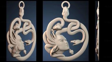 3D модель Подвеска «Богиня змея» (STL)