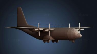3D модель Локхид C 130 Геркулес (STL)