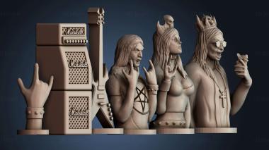 3D модель Металлический шахматный набор (STL)