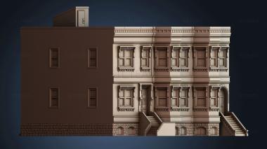 3D модель Здание из коричневого камня в Нью Йорке (STL)