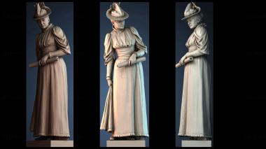 3D model A Lady (STL)