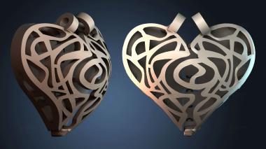 3D model Heart pendant (STL)