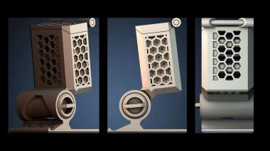 3D model Flip top AA battery dispenser (STL)