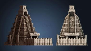 3D model Mayan temple dice tower (STL)
