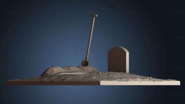 3D model Open Grave Site (STL)