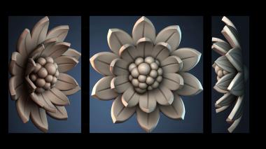3D model Lotus flower (STL)