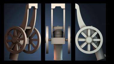 3D модель Игрушечный Canon (STL)