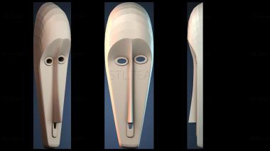 3D model Stylized Face Mask (STL)