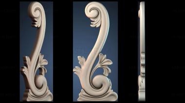 3D модель Декоративный дизайн свитка (STL)