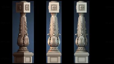 3D model Ornate Decorative Column (STL)