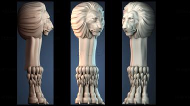 3D model Lion Sculpture Design (STL)