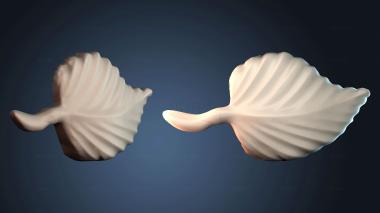 3D model Leafshaped Decorative Plate (STL)