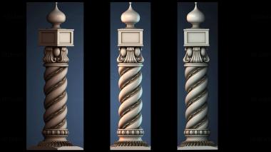 3D model Spiral Decorative Column (STL)