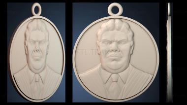 3D model Gomez Addams KeyChain (STL)