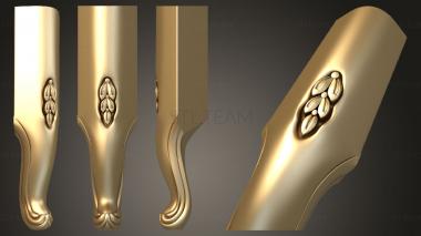 3D модель Ножка с утопленным декором (STL)