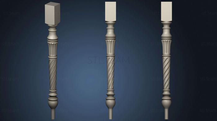 3D model The leg is carved (STL)