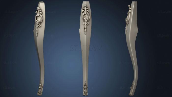 3D модель Ножка с двумя накладками версия1 (STL)