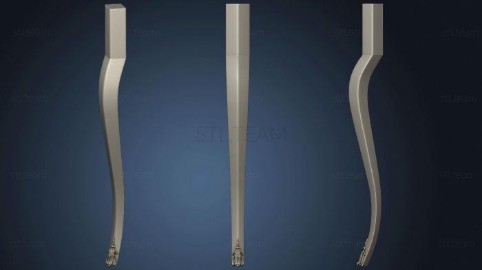 3D model Leg with one pad (STL)