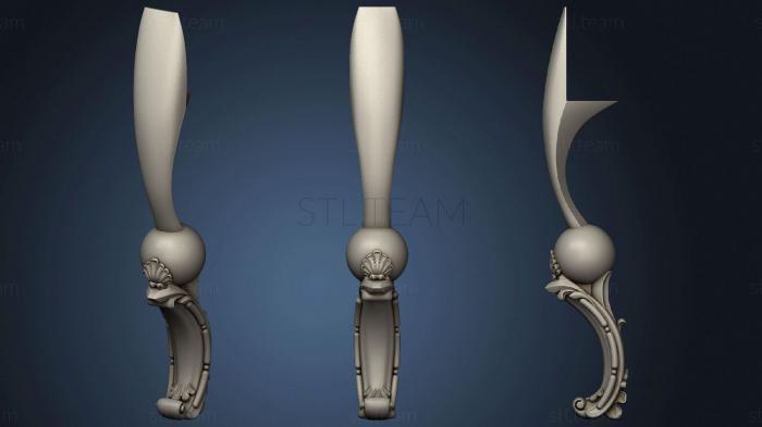 3D model Table leg with a ball in the center (STL)