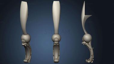 3D model Table leg with Ball (STL)