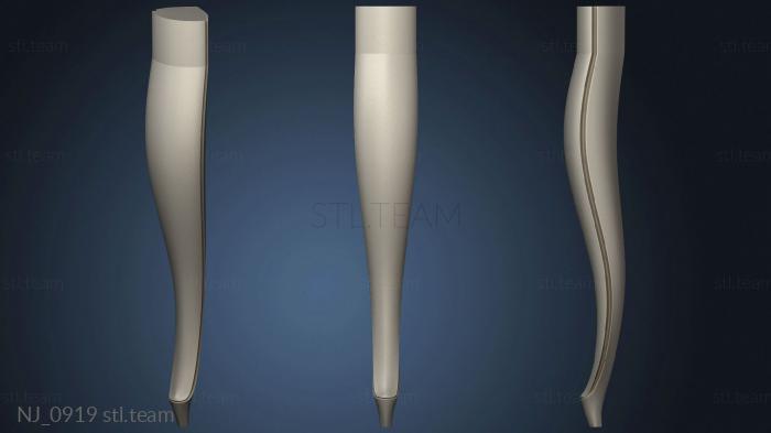 3D model Ottoman leg version2 (STL)