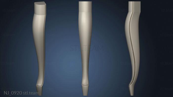 3D model Ottoman leg (STL)