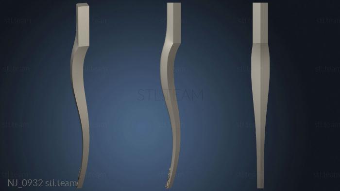 3D model Console leg with a pattern (STL)