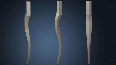 3D model Console leg with a pattern (STL)