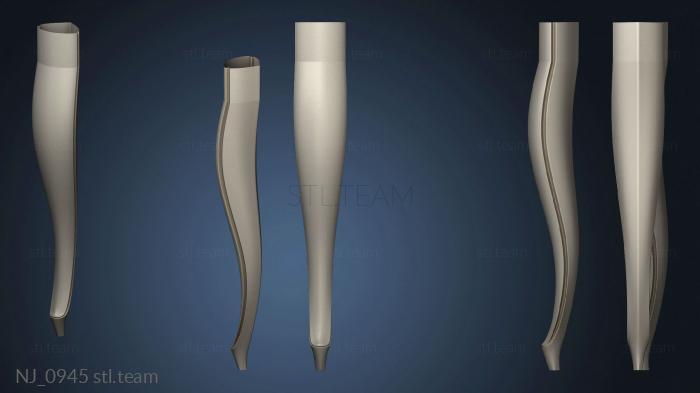 3D model Ottoman leg version1 (STL)