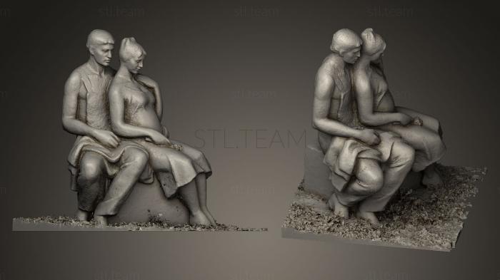 3D model Married couple sculpture (STL)
