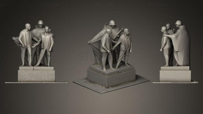 Памятники Мемориальная статуя Концентрационный лагерь Заксенхаузен_2
