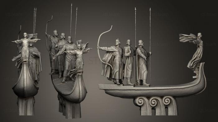 3D модель Памятник основателям Киева (STL)