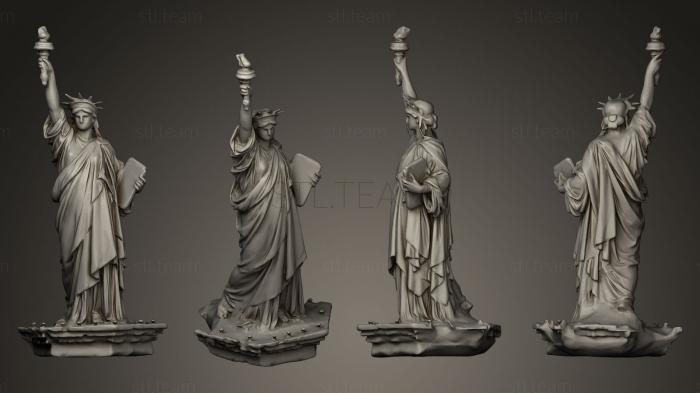 3D model Odaiba Statue of Liberty (STL)