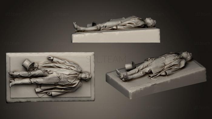 3D model Victor Noirs tombstone (STL)