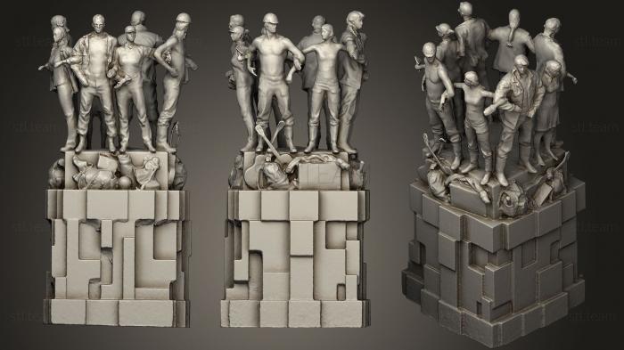 3D модель Памятник движению студенческих отрядов (STL)
