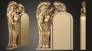 3D model Monument with a standing angel (STL)