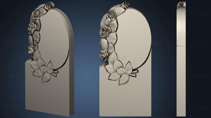 3D model Monument with roses (STL)