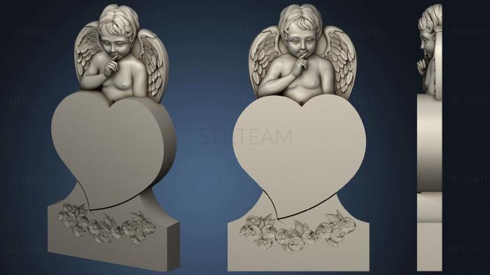 3D model Monument with an angel (STL)