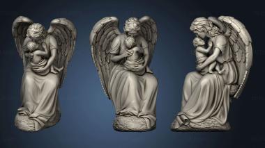 3D model Statue of an angel with a child (STL)