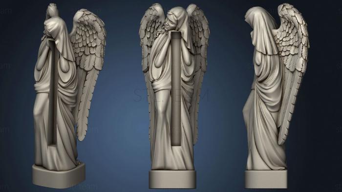 Full-length grieving angel