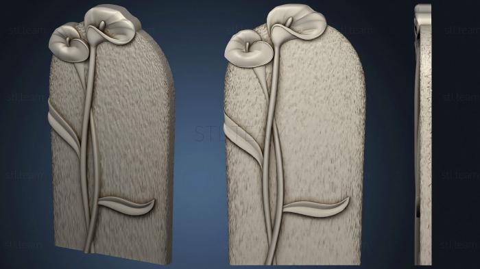 3D model Monument with a calla flower (STL)