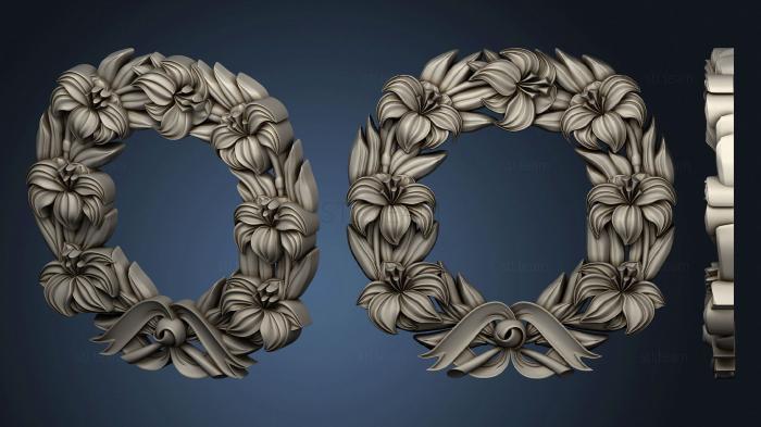 3D model Wreath on the monument of lilies (STL)