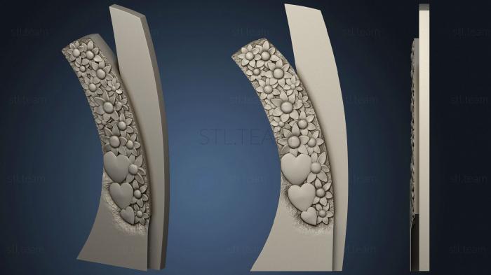 3D model Monument with flowers (STL)