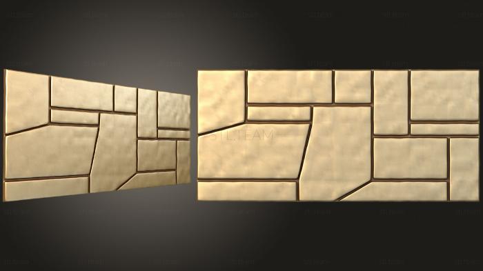 3D model Panel in the form of stone slabs (STL)