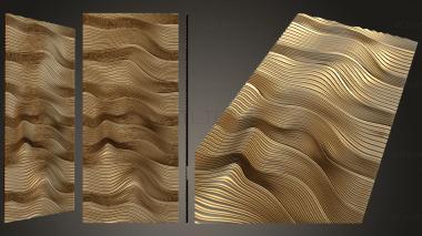 3D model Panel with waves docking (STL)